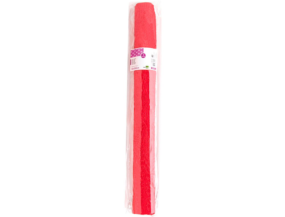 PAPEL CREPE FLORISTA LIDERPAPEL 50 CM X 2,5 M 85GR VERMELHO