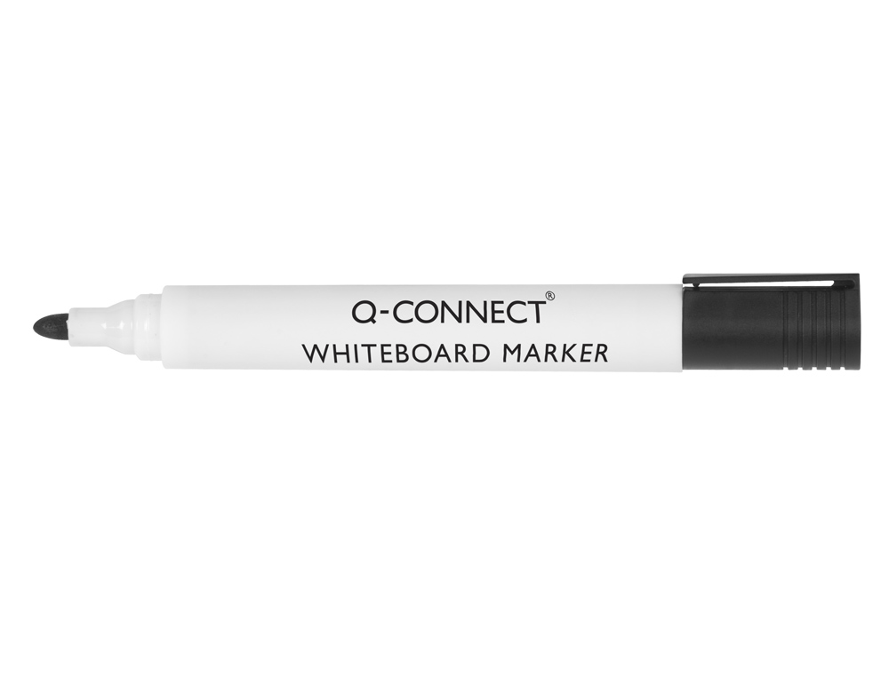MARCADOR Q-CONNECT QUADRO BRANCO PRETO PONTA REDONDA 3.0 MM