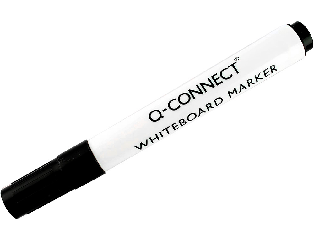 MARCADOR Q-CONNECT QUADRO BRANCO PRETO PONTA REDONDA 3.0 MM