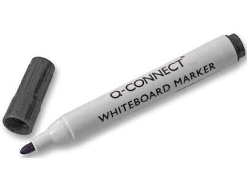 MARCADOR Q-CONNECT QUADRO BRANCO PRETO PONTA REDONDA 3.0 MM
