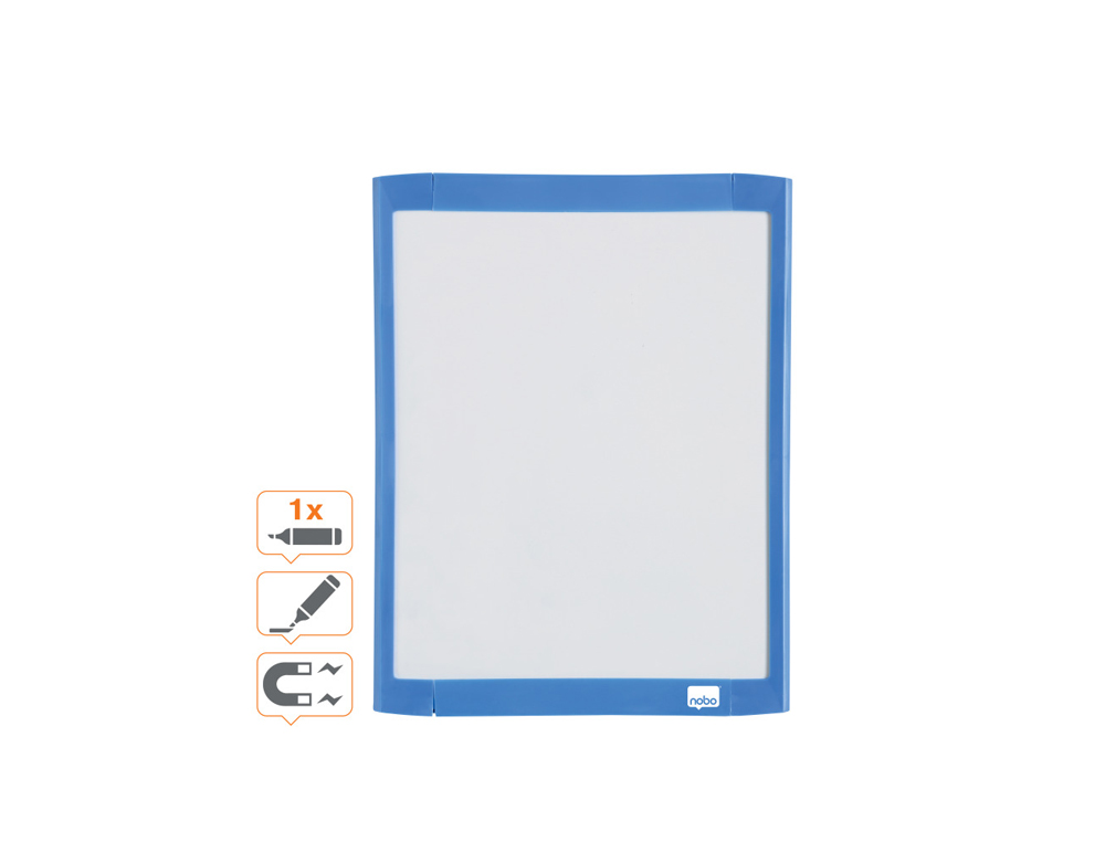 PIZARRA NOBO HOGAR MAGNETICA + BORRADOR 216X280 MM COLORES SURTIDOS