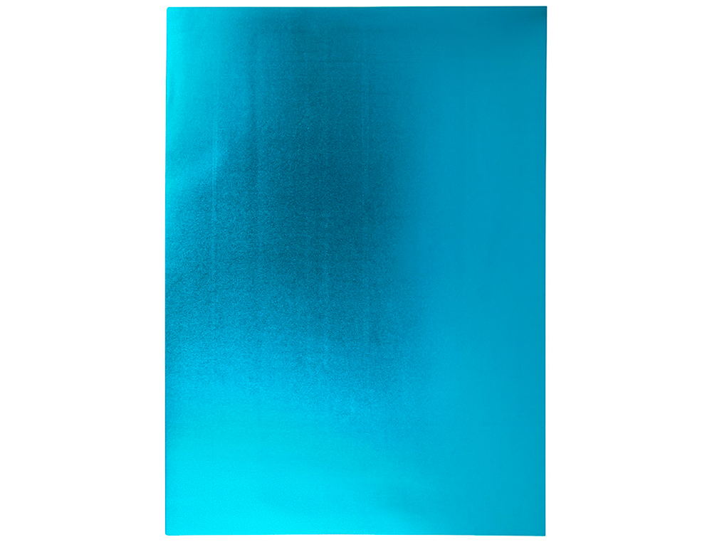 GOMA EVA LIDERPAPEL 50X70 CM ESPESSURA 2 MM METALIZADA AZUL CLARO