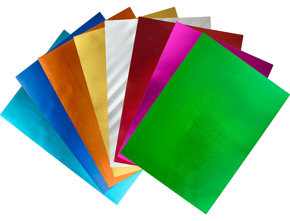 GOMA EVA LIDERPAPEL 50X70 CM ESPESSURA 2 MM METALIZADA AZUL CLARO