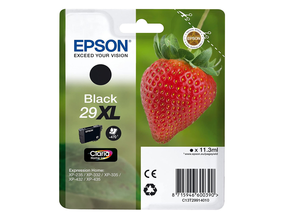 TINTEIRO EPSON HOME 29 XL T2991 XP435/330/335/332/430/235/432 PRETO 450 PAG