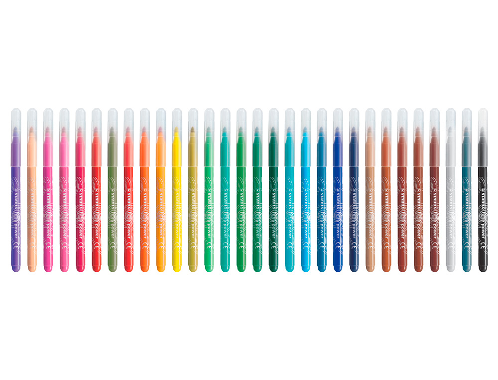 MARCADOR STABILO POWER CAIXA DE 18 CORES