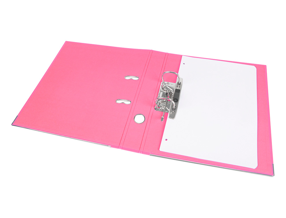 PASTA DE ARQUIVO DE ALAVANCA LIDERPAPEL DOCUMENTA PVC DIN A4 LOMBADA 52 MM ROSA