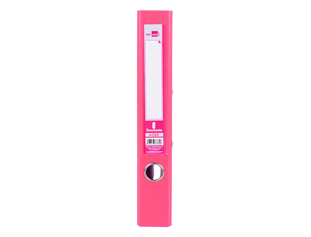 PASTA DE ARQUIVO DE ALAVANCA LIDERPAPEL DOCUMENTA PVC DIN A4 LOMBADA 52 MM ROSA
