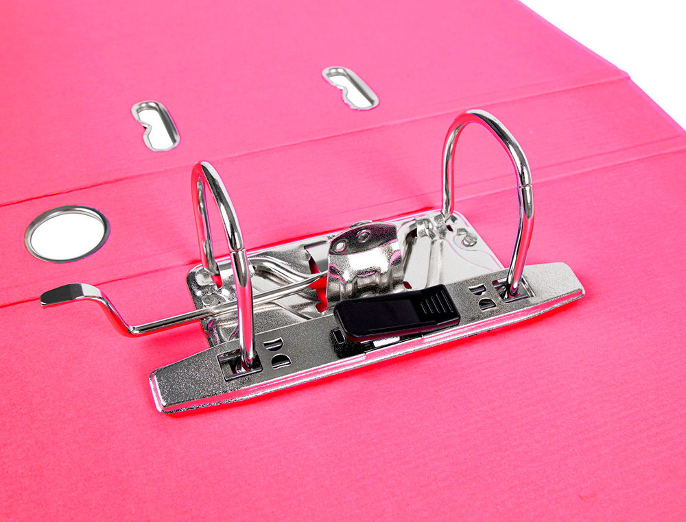 PASTA DE ARQUIVO DE ALAVANCA LIDERPAPEL DOCUMENTA PVC DIN A4 LOMBADA 52 MM ROSA
