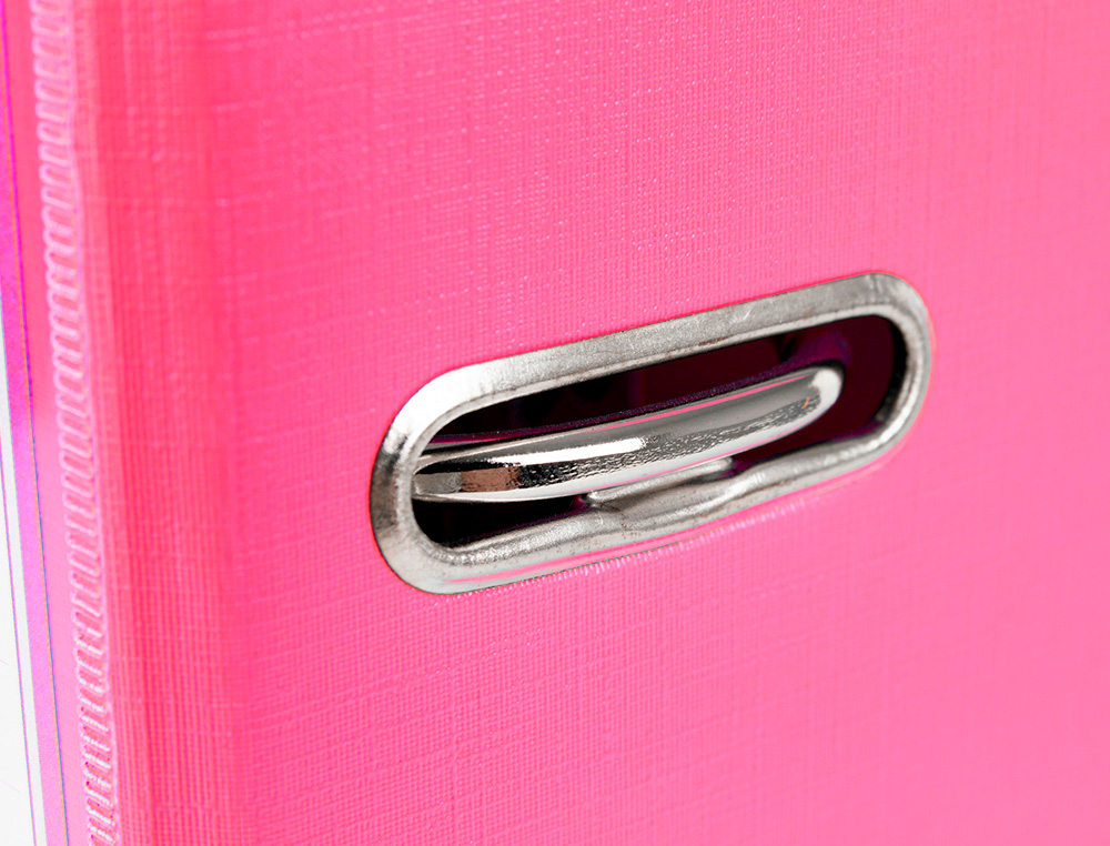 PASTA DE ARQUIVO DE ALAVANCA LIDERPAPEL DOCUMENTA PVC DIN A4 LOMBADA 52 MM ROSA