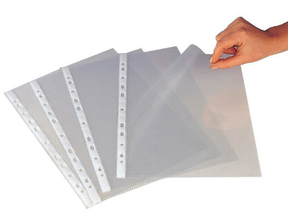 BOLSA CATALOGO/MICA Q-CONNECT FOLIO 120 MICRONS CRISTAL BOLSA DE 10 UNIDADES