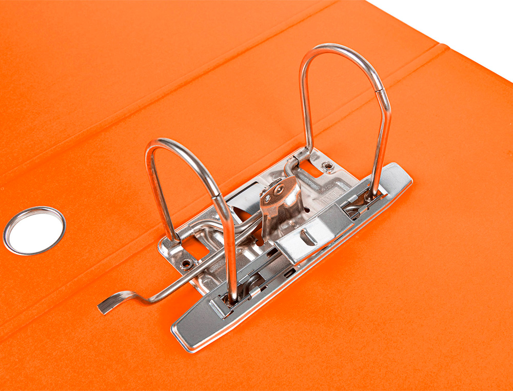 PASTA DE ARQUIVO DE ALAVANCA LIDERPAPEL FILING SYSTEM CARTAO FORRADO DIN A4 COM CAIXA LARANJA