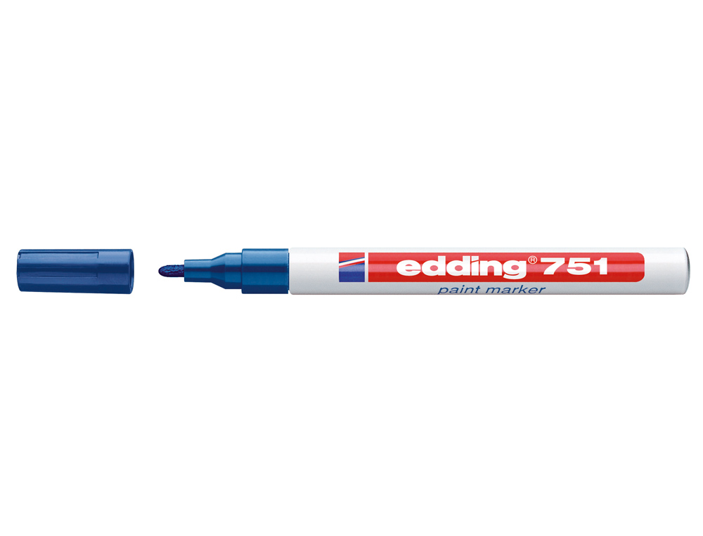 MARCADOR EDDING PONTA FIBRA 751 AZUL PONTA REDONDA 1-2 MM