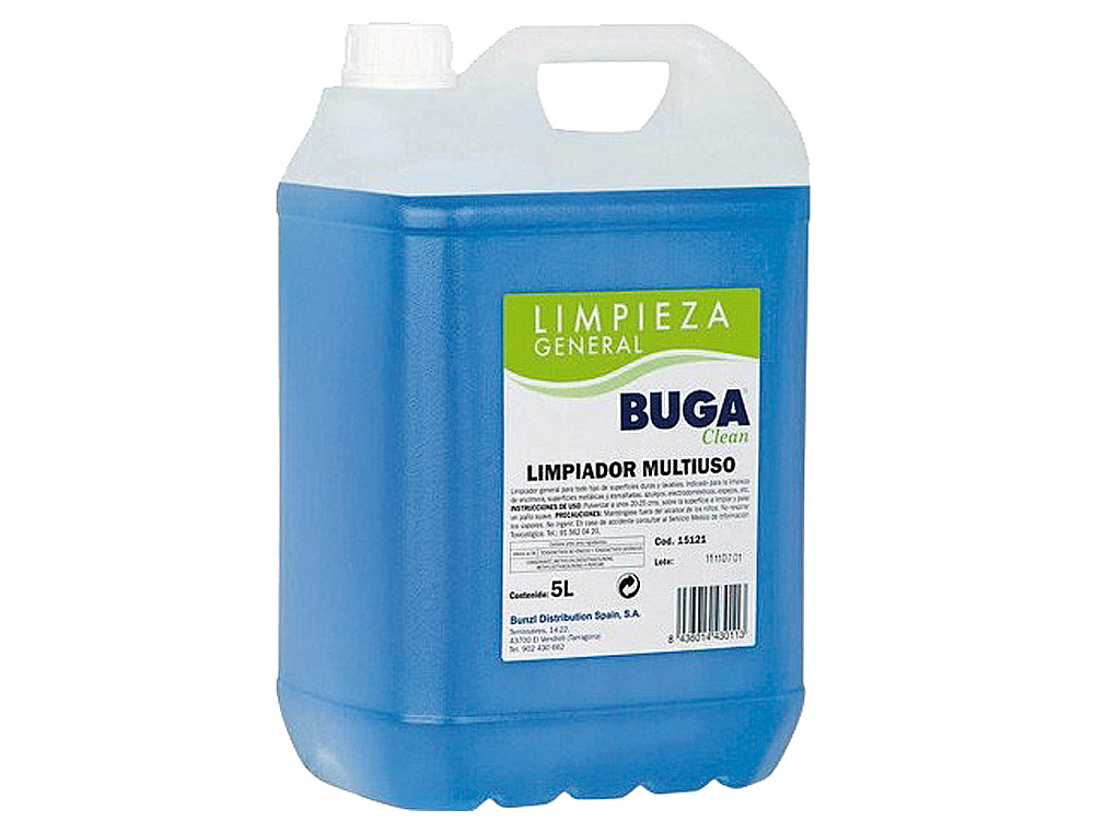 LIQUIDO DE LIMPEZA MULTIUSOS BUGA CLEAN GARRAFA 5 LITROS