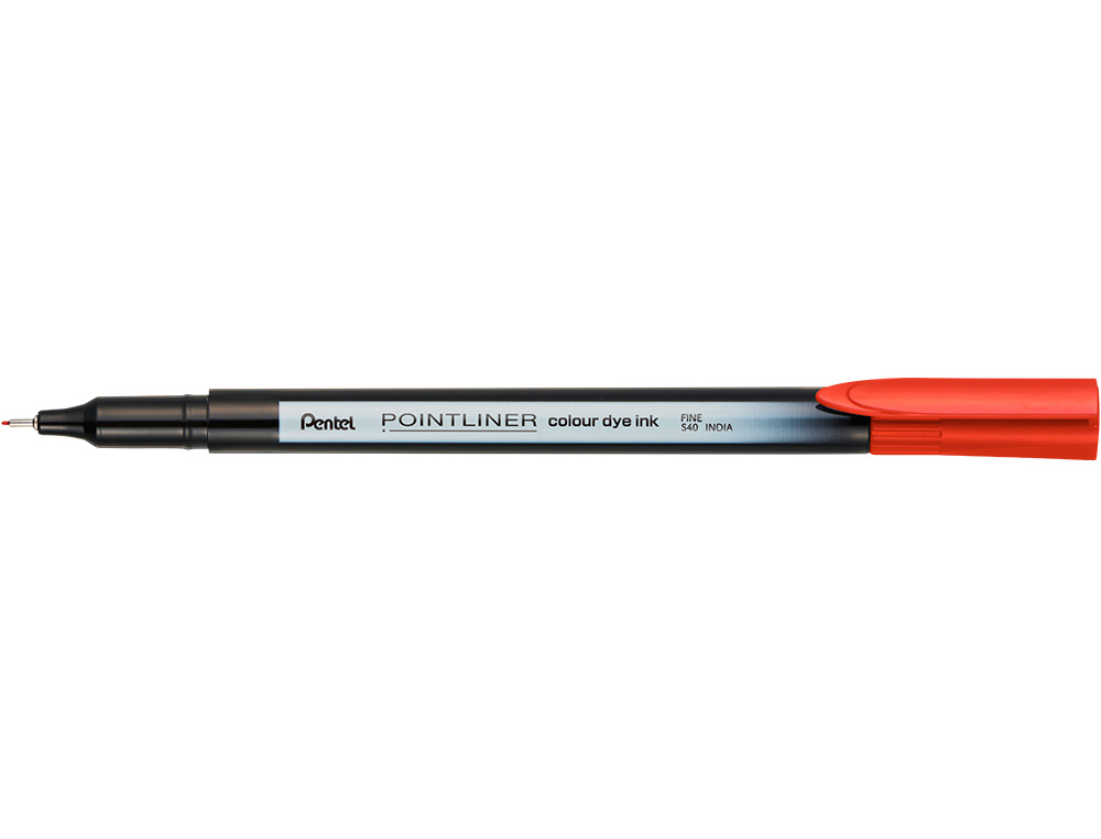 MARCADOR PENTEL DE FIBRA POINTLINER VERMELHO 0,4 MM