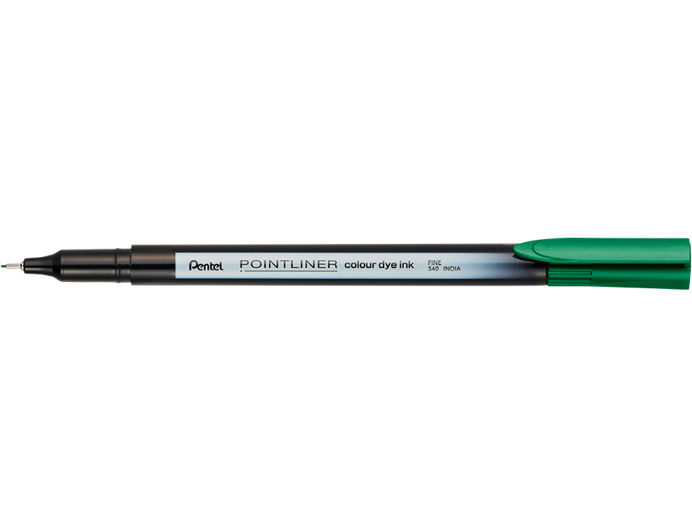 MARCADOR PENTEL DE FIBRA POINTLINER VERDE 0,4 MM