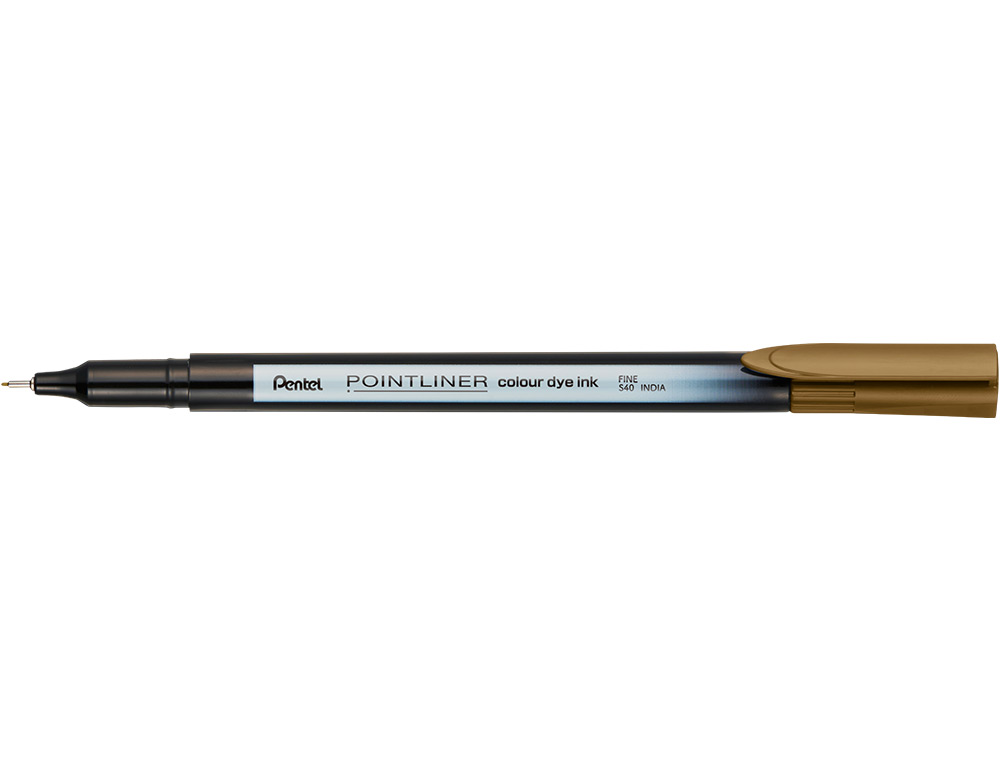 MARCADOR PENTEL DE FIBRA POINTLINER CASTANHO 0,4 MM