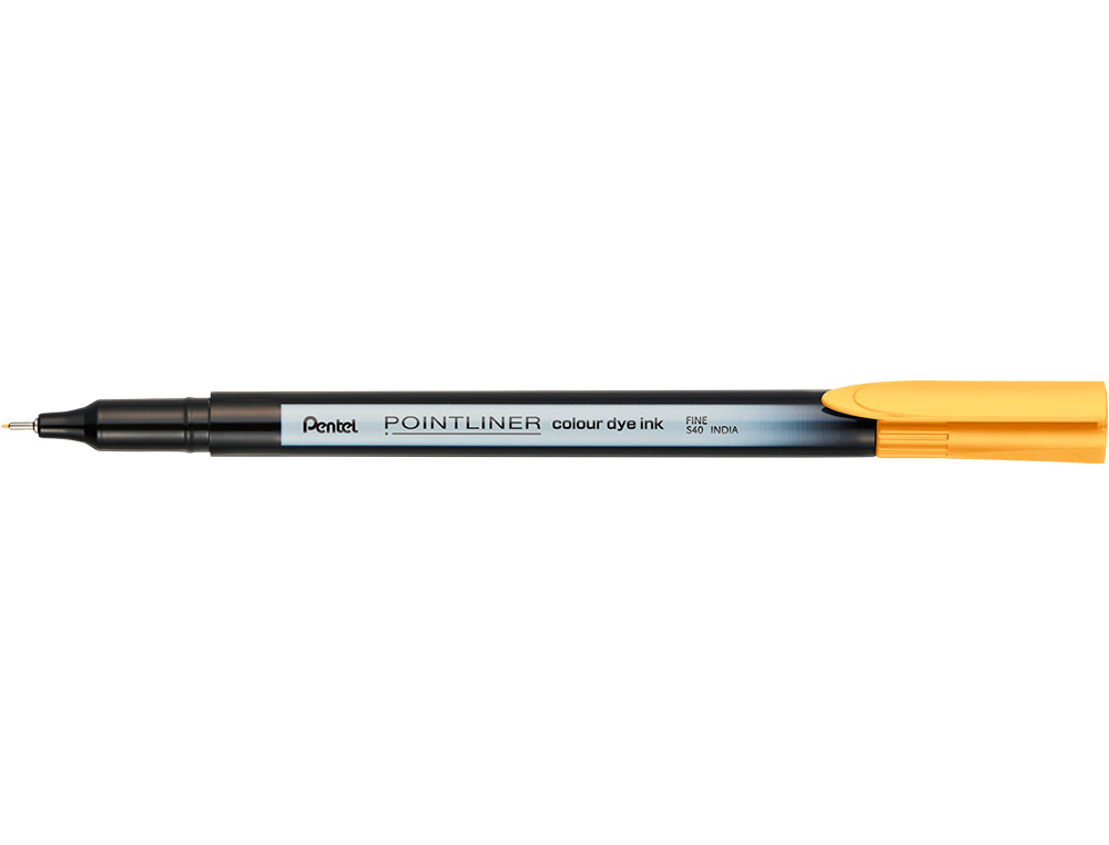 MARCADOR PENTEL DE FIBRA POINTLINER AMARELO OCRE 0,4 MM