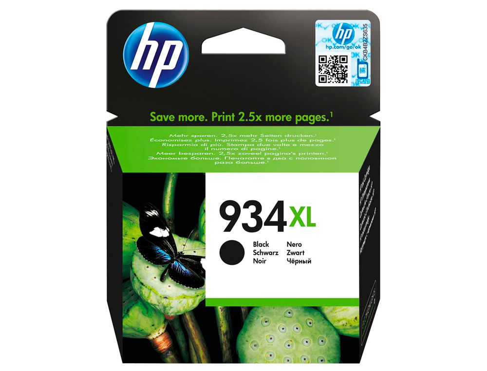 TINTEIRO HP 934 XL OJP 6230 6830 PRETO 1000 PAG