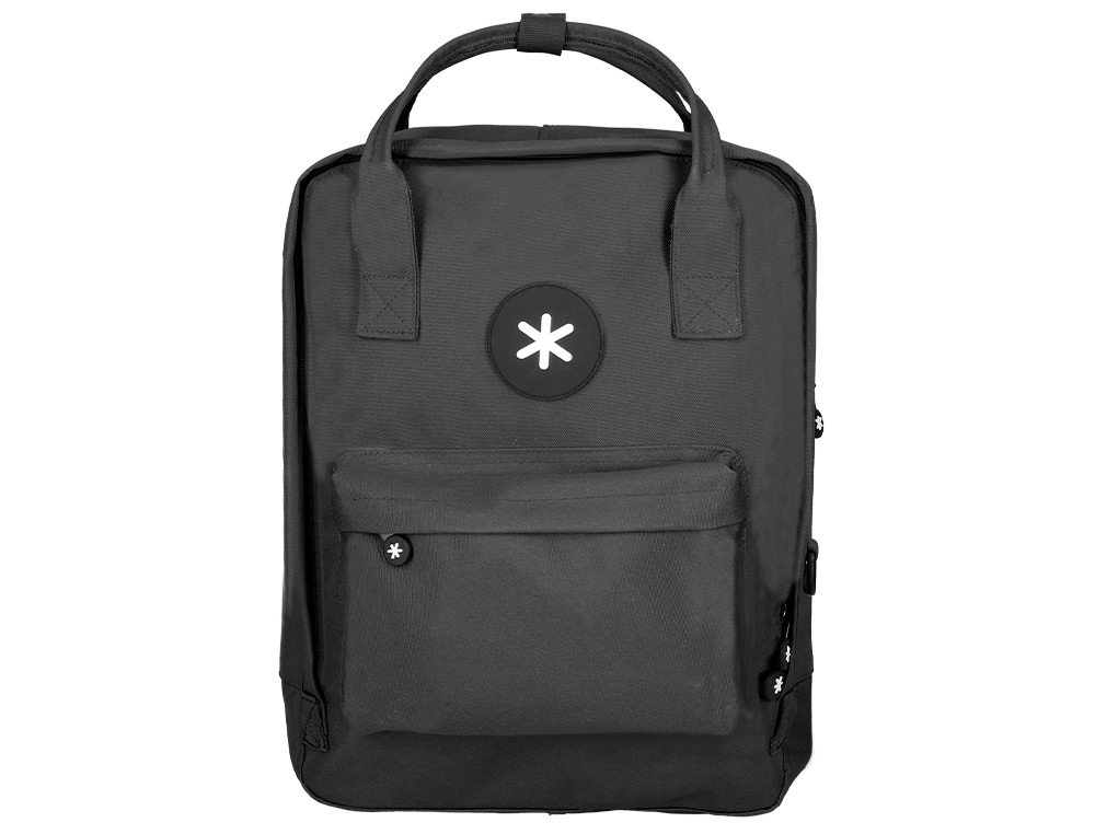 MOCHILA 2 ASAS E BOLSOS EXTERIORES PRETO 300X115X390 MM
