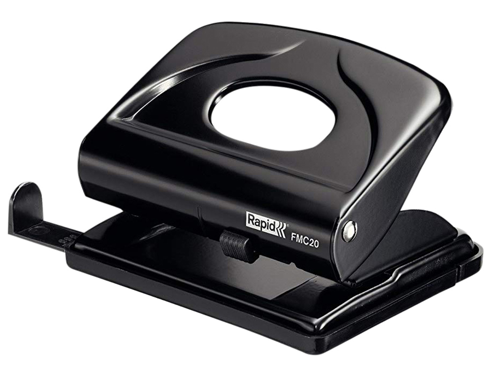 FURADOR RAPID FMC20 METALICO COR PRETA CAPACIDADE 20 FOLHAS