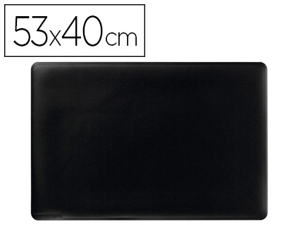 BASE DE SECRETARIA DURABLE PRETA ANTIDESLIZANTE 53X40 CM