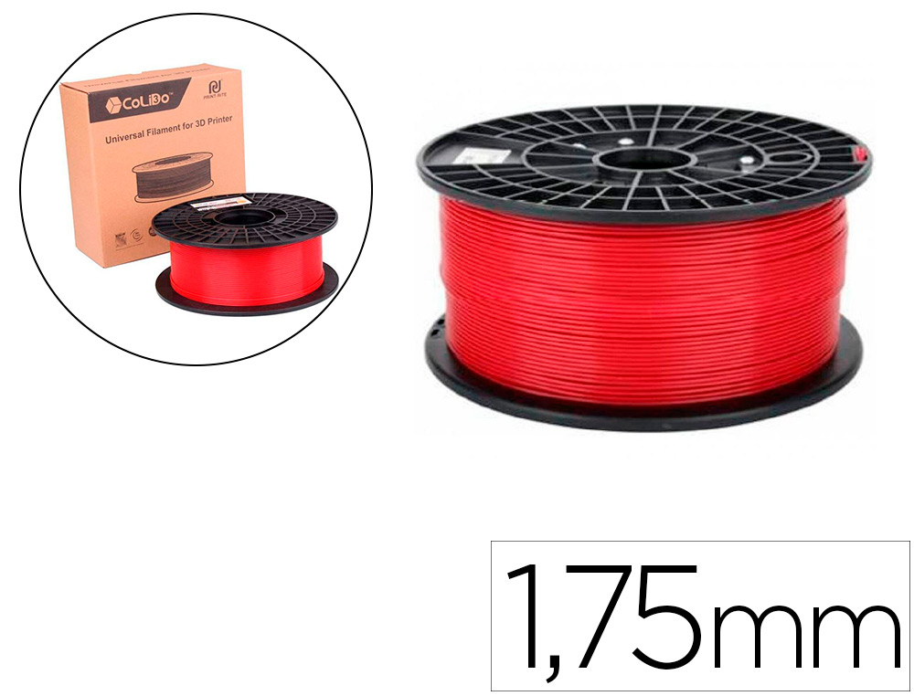FILAMENTO 3D COLIDO ABS GOLD 1,75 MM 1 KG VERMELHO