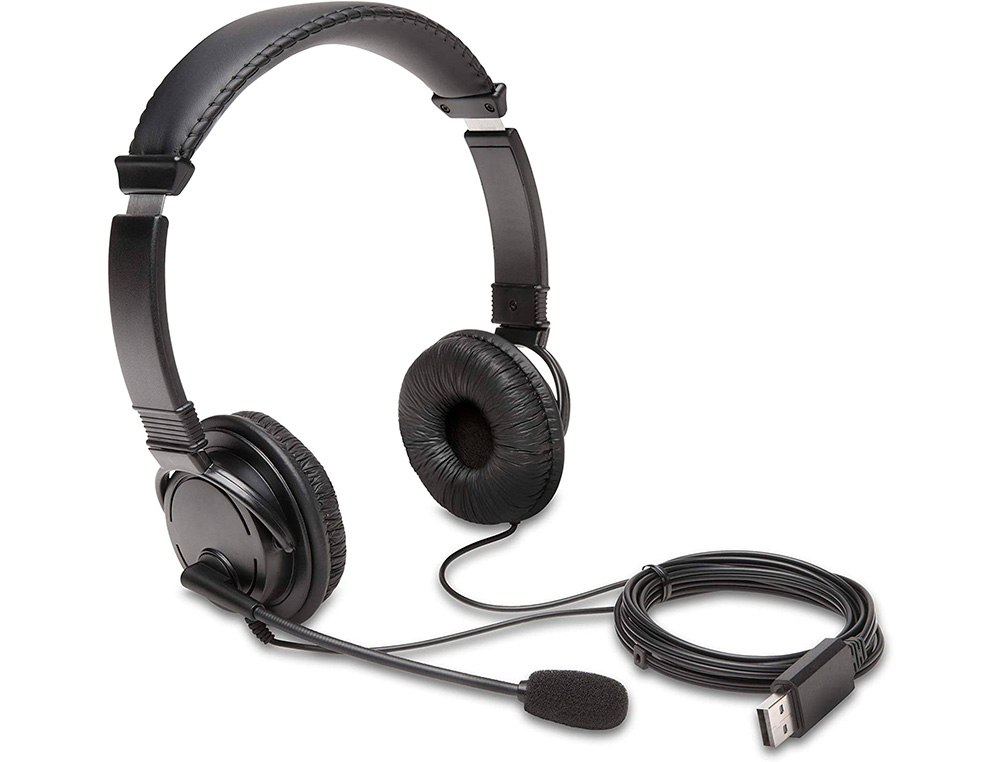 AURICULARES KENSINGTON HI-FI COM MICROFONE CABO USB 182 CM