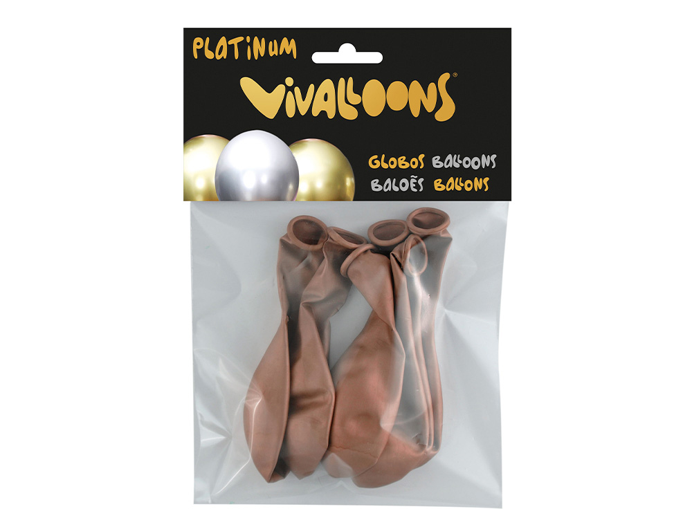 BALAO 100% LATEX BIODEGRADAVEL COBRE BLISTER DE 6 UNIDADES