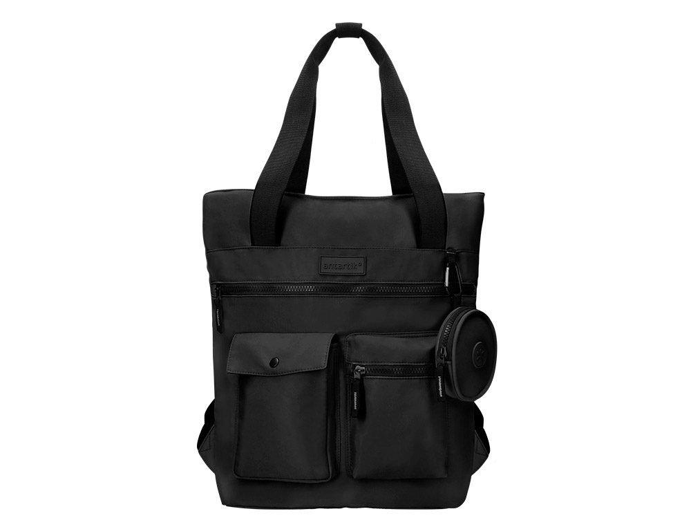 MOCHILA ANTARTIK BOLSO CASUAL COR PRETO 400X120X390 MM