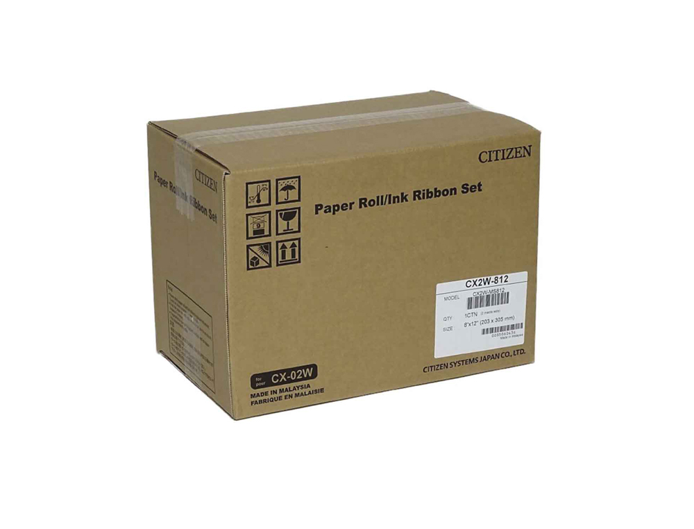 PAPEL DE SUBLIMACAO CITIZEN 20X25 CM / 20X30 CM 220 IMPRESSOES POR ROLO PARA IMPRESSORA CX-02W