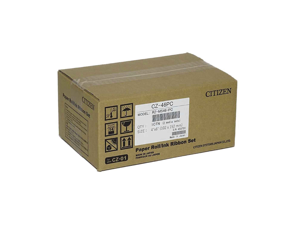 PAPEL DE SUBLIMACAO CITIZEN 10X15 CM 300 IMPRESSOES POR ROLO PARA IMPRESSORA CZ-01