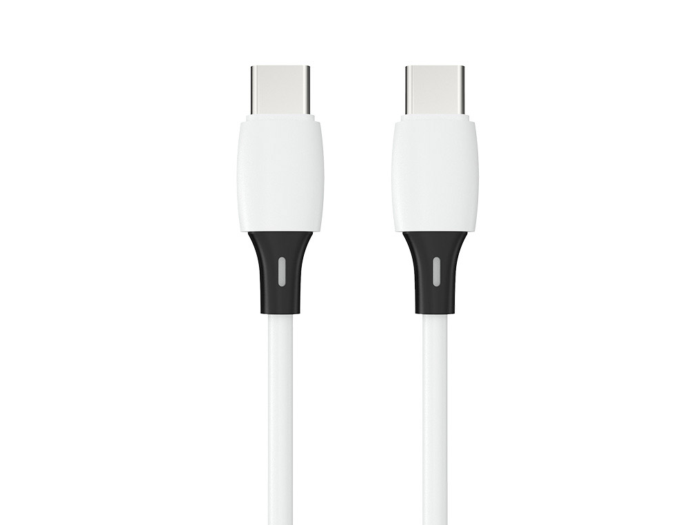 CABO USB-C A USB-C Q-CONNECT PVC COMPRIMENTO 2M BRANCO