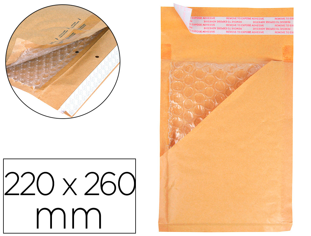 ENVELOPE BORBULHAS Q-CONNECT 220X260MM