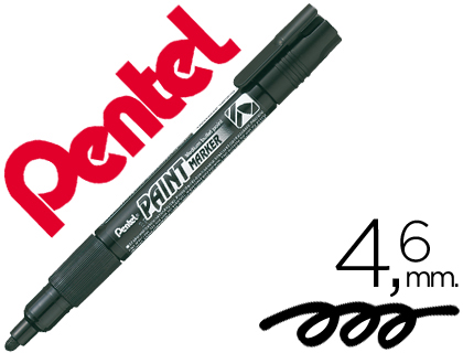 MARCADOR PENTEL MMP20 PAINT VIDRO E PLASTICO PRETO