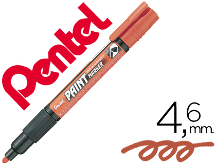 MARCADOR PENTEL MMP20 PAINT VIDRO E PLASTICO LARANJA