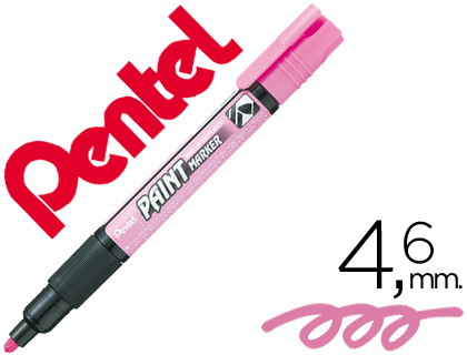 MARCADOR PENTEL MMP20 PAINT VIDRO E PLASTICO ROSA