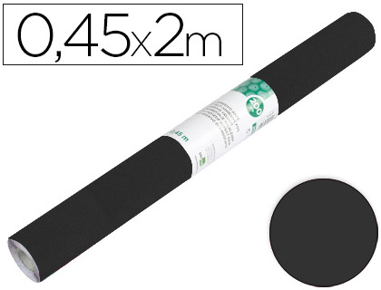 ROLO ADESIVO LIDERPAPEL UNICOLOR PRETO MATE ROLO DE 0,45 X 2 MT